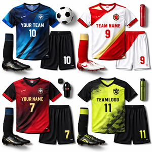 ชุดฟุตบอลสั่งทำพร้อมพิมพ์โลโก้ - เสื้อฟุตบอลโลโก้สั่งทำแบบ OEM จำนวนมาก - Product Image 5