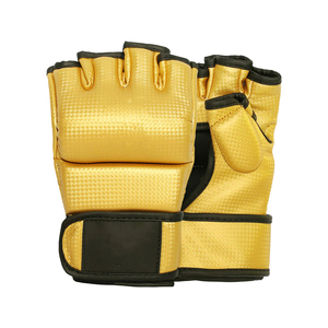 Guantes Profesionales de MMA y Boxeo de Cuero PU con Logotipo Personalizado, Cierre de Seguridad, Antideslizantes, Correa de Muñeca Ajustable, Hechos en Pakistán - Product Image 1