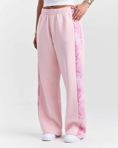 Custom Logo <b>Womens</b> Field Oversized Wide Leg <b>Joggers</b> With <b>Camo</b> Print Panelling Cotton Blended Breathable <b>Women's</b> Pants & Trousers - Product Image 3