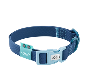 Último diseño logotipo reflectante personalizado accesorios para perros de lujo impermeable PVC <span class=keywords><strong>Collar</strong></span> para mascotas collares para perros - Product Image 2