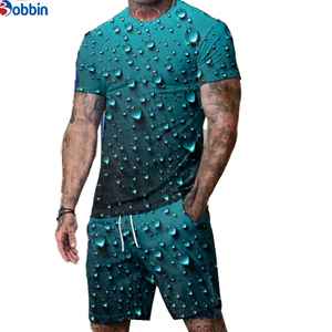 Conjunto de Verano Personalizado de Moda, Conjunto de Shorts Sublimados Unisex, Traje de Verano Moderno para Hombre, Traje Deportivo Informal de Manga Corta - Product Image 5
