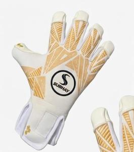 Guantes de Portero de Fútbol Sunhans, Dedos Completos, Color Blanco y Dorado, Impresión por Sublimación, Antideslizantes, Transpirables, Correa de Muñeca Ajustable, Unisex - Product Image 6