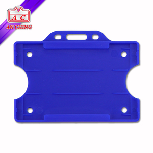 Assorted Color Horizontal Plastic Single Card Badge <b>ID</b> <b>Holder</b> - Product Image 5