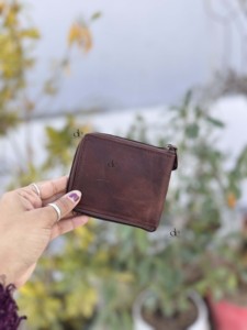 Portefeuille en cuir véritable avec fourrure de chevreuil, design unique 2026, pour femme, porte-cartes, porte-monnaie, cadeau pour elle - Product Image 2