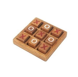 Juego de mesa Tic Tac Toe de madera con acabado en latón, un producto único para el juego XOXO, ideal para la familia, amigos, tiempo libre, juego de escritorio, fiestas. - Product Image 2