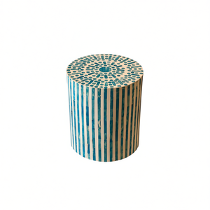 Handmade Durable Luxury Round Wooden End <b>Table</b> with Bone Inlay for Living Room Bedroom Home Decor From India - Product Image 2