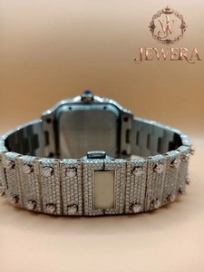 High Quality Hip Hop Moissanite Diamond Watch for Men with Luxury Gift Box and Private Label Service Available for Best Price - Product Image 3