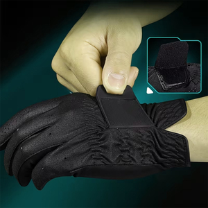 Guantes de golf de cuero verde oscuro ligeros de excelente calidad para hombre, guantes de golf Hyper Touch de cuero genuino para deportes - Product Image 5