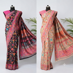 Women's Winter Boho Kani <b>Wool</b> Long Shawls Hand Embroidery Breathable High-quality Fashionable Free Size Multi Color SK NOOR SONS - Product Image 5