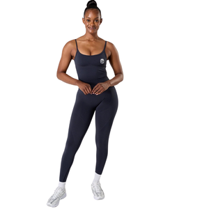 Débardeur de sport sans coutures pour femme, bleu marine foncé, avec soutien-gorge intégré, maintien léger, coupe extensible, idéal pour le yoga, la gym et l'entraînement - Product Image 3