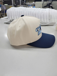 Personalize Logo 5 Panel Structured Cotton Curved Brim Baseball <b>Hat</b>, Crafted in Vietnam Factory, Sporty & Casual Style for Adult - Product Image 4