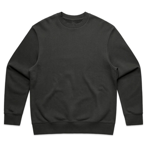 Sweat-shirt en coton uni personnalisé pour hommes, de haute qualité, avec logo personnalisé, col rond, en molleton. - Product Image 4