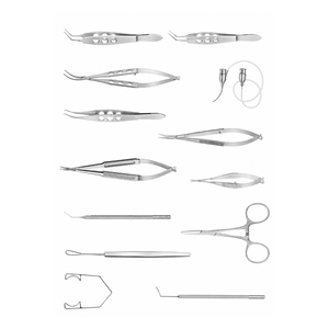 Juego de Instrumentos para Cirugía de Cataratas, 13 Piezas, Acero Inoxidable de Precisión, Kit Microquirúrgico Oftálmico para Cirugía Ocular - Product Image 1