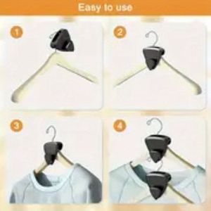 Set di 18 Ganci Appendiabiti in Plastica Nera Ultra Premium, Facile Organizzazione e Triplo Spazio nell'Armadio, Set da 2 Pollici, Confezione da 1 - Product Image 6