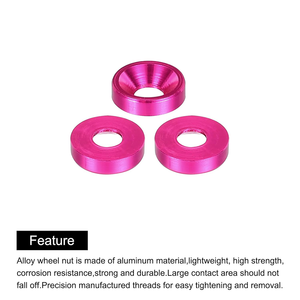 7075 <span class=keywords><strong>Washer</strong></span> Datar Countersunk Aluminium Anodized M2-M10 untuk Perakitan Drone, Model RC & Suku Cadang Mekanik Presisi - Product Image 4