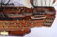 Maquette de Navire à Voiles HMS VICTORY en Bois Faite à la Main - Version Détaillée - Décoration d'Intérieur Personnalisable Polie Feng Shui - Objet de Collection