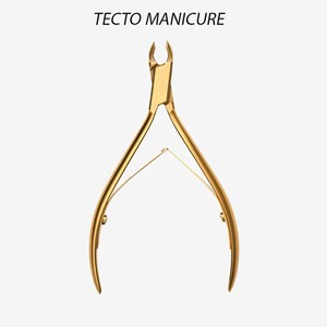 Coupe-ongles en acier inoxydable TECTO MANICURE, lame plate droite, coupe-cuticules professionnel pour doigts d'adultes - Product Image 1