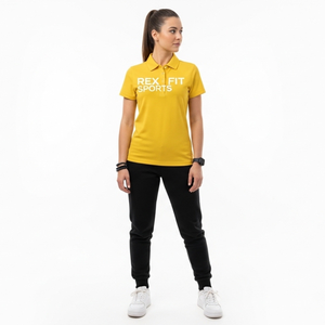 Polo pour femmes de bonne qualité, nouvelle collection, taille plus, manches courtes, rose clair, polo de badminton pour femmes, vente en gros de polos et t-shirts - Product Image 4