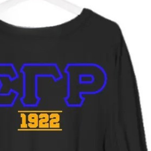 ชุดเดรสลำลองแขนยาวมีกระเป๋า Sigma Gamma Rho สำหรับผู้หญิง เสื้อผ้าชมรมพี่น้องชาวกรีก สวมใส่สบาย แฟชั่นทันสมัย รับผลิตตามสั่ง ขายส่ง - Product Image 5