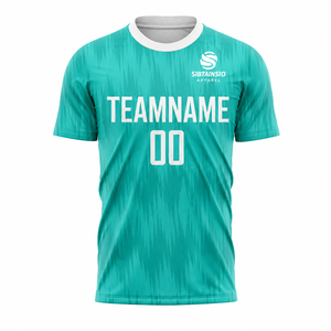 Ensemble de maillot et short de football personnalisé en sublimation, grande taille, avec nom d'équipe et numéro de joueur, respirant et à séchage rapide - Product Image 3