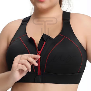 Latest Design Breathable Plus Size Women Sports Bra Front Logo High Support Yoga Fitness Gym Clothing Hot Sale - Product Image 2