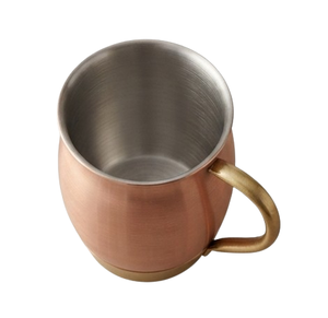 Mug en cuivre pur poli brillant personnalisé, fait main, durable, pour la cuisine, pour boire de l'eau, tasse Julep en métal - Product Image 4