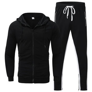 Ensemble de survêtement unisexe 2 pièces hiver 2026, coupe unie, pour jogging et sport décontracté, avec sweat à capuche – Nouvelle collection très prisée - Product Image 1