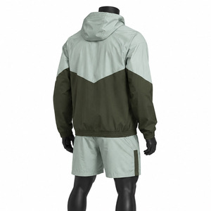 Ensemble de survêtement d'été pour homme en nylon et polyester, coupe-vent et short, pour le jogging, fournisseur en gros - Product Image 4