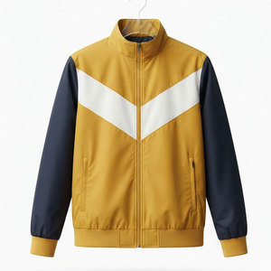 Veste réversible double face pour homme, légère, en nylon et polyester, avec fermeture éclair, à capuche, décontractée, pour les voyages en plein air, toutes saisons - Product Image 1