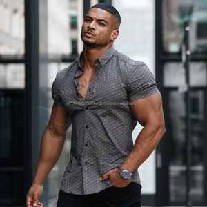 Chemise à boutons imprimée à manches courtes, chemises hawaïennes décontractées pour hommes, modèle personnalisé - Product Image 2