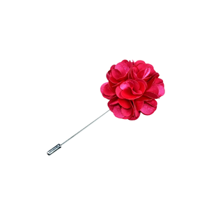 Elegante Pin de Solapa con Flor para Hombre |   Broche de Metal Esmaltado Duradero para Boutonnière |   Flor de solapa para traje de novio, pin para blazer de fiesta - Product Image 1