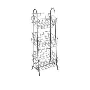 Panier de rangement de comptoir de cuisine en fil de fer très tendance, étagère à fruits et légumes à 3 niveaux, durable, taille et forme personnalisables - Product Image 2