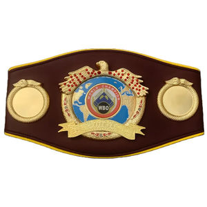 WBC WBA WBO IBO IBF Wrestling Championship Belts Adult Size Custom Logo Metal <b>Plate</b> High Quality Durable Belt - Product Image 4