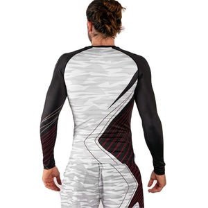 Fournisseur direct d'usine, rashguard MMA pour garçons, rashguard à manches longues en spandex/polyester sur mesure, séchage rapide, vente en ligne - Product Image 5
