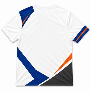 Maillot de sport d'entreprise personnalisé avec logo, uniforme d'équipe blanc, t-shirt en polyester Dry Fit, sublimation - Product Image 5