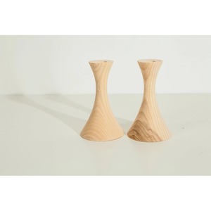 Ensemble de porte-bougies en bois luxueux très demandé, finition naturelle, décoration d'intérieur - Product Image 4
