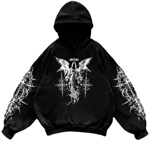Venta directa de fábrica, sudaderas con capucha informales para hombre para uso en invierno al aire libre, patrón sólido, cuello con capucha, técnicas teñidas lisas - Product Image 1