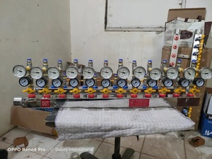 Dubey International 10 10 Water Manifold Flow Monitoring System Pressure Temperature Gauge Rust Free 15kg Easy Operation - Product Image 2