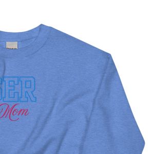 Sweat-shirt unisexe brodé Mom, bleu Carolina, col rond, en molleton doux, style décontracté et confortable pour tous les jours - Product Image 6