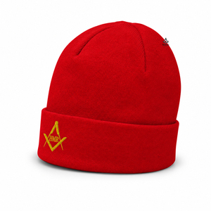 Gorro Rojo de Invierno con Logotipo Bordado, Ropa Masónica Griega, Hermandad, Sororidad, Prendas Masónicas Tradicionales - Product Image 5