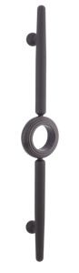 Manija Circular de Aluminio para Puerta Principal, Anillo Central Mate PVD en Oro, Oro Rosa y Negro, Herrajes para Entrada - Product Image 4