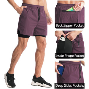 2026 Custom Men's Embroidery Printing Logo Drawstrings Heavyweight Cotton Polyester Fleece Terry Joggers <b>Shorts</b> for Men - Product Image 3
