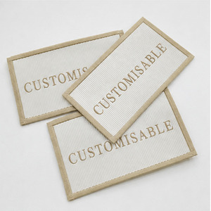Etiquetas Rectangulares Personalizables para Ropa, de Fieltro No Tejido, Impresión por Transferencia de Calor, Lavables, con Borde Cortado a Láser - Product Image 2