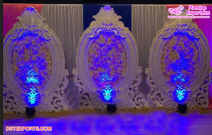 Beautiful Wedding Reception Night FRP <b>Frame</b> for Stage European Style Wedding <b>Frame</b> <b>Backdrop</b> for Decor Trendy Look Reception Set - Product Image 5