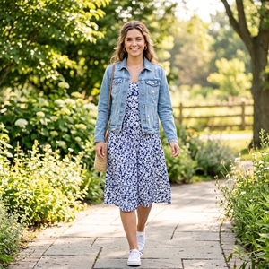 Women's Summer Woven <b>Lightweight</b> Long <b>Denim</b> <b>Jacket</b> Classic Casual Eco-Friendly OEM ODM Wholesale Factory Custom Wash Low MOQ - Product Image 4