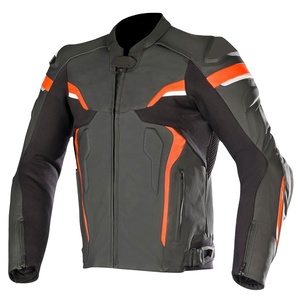 Blouson en cuir grande taille pour homme, haute qualité, nouvelle collection, coupe-vent, fermeture éclair, respirant, pour moto et course automobile - Product Image 1