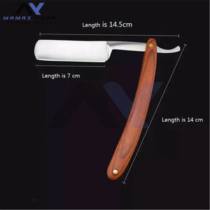 Best Premium Men's Straight Razor with Wood Handle Classical Design for Perfect Shave Barber <b>Swing</b> Lock Razors - Product Image 3