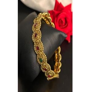 Gorgeous Premium Quality Trendy Brass Gold Plated Moissanite Single Openable <b>Bangles</b> STUNNING SPARKLES for Women Girls for - Product Image 2