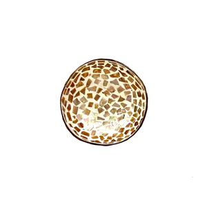 Ensaladera desechable de cáscara de coco con logotipo personalizado, vajilla natural colorida, artesanías ligeras empaquetadas en cartón hechas en Vietnam - Product Image 3