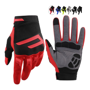 Gants de cyclisme unisexes légers, respirants, antidérapants, demi-doigts, fermeture auto-agrippante, été, en cuir, mousse extensible, pour la conduite - Product Image 3